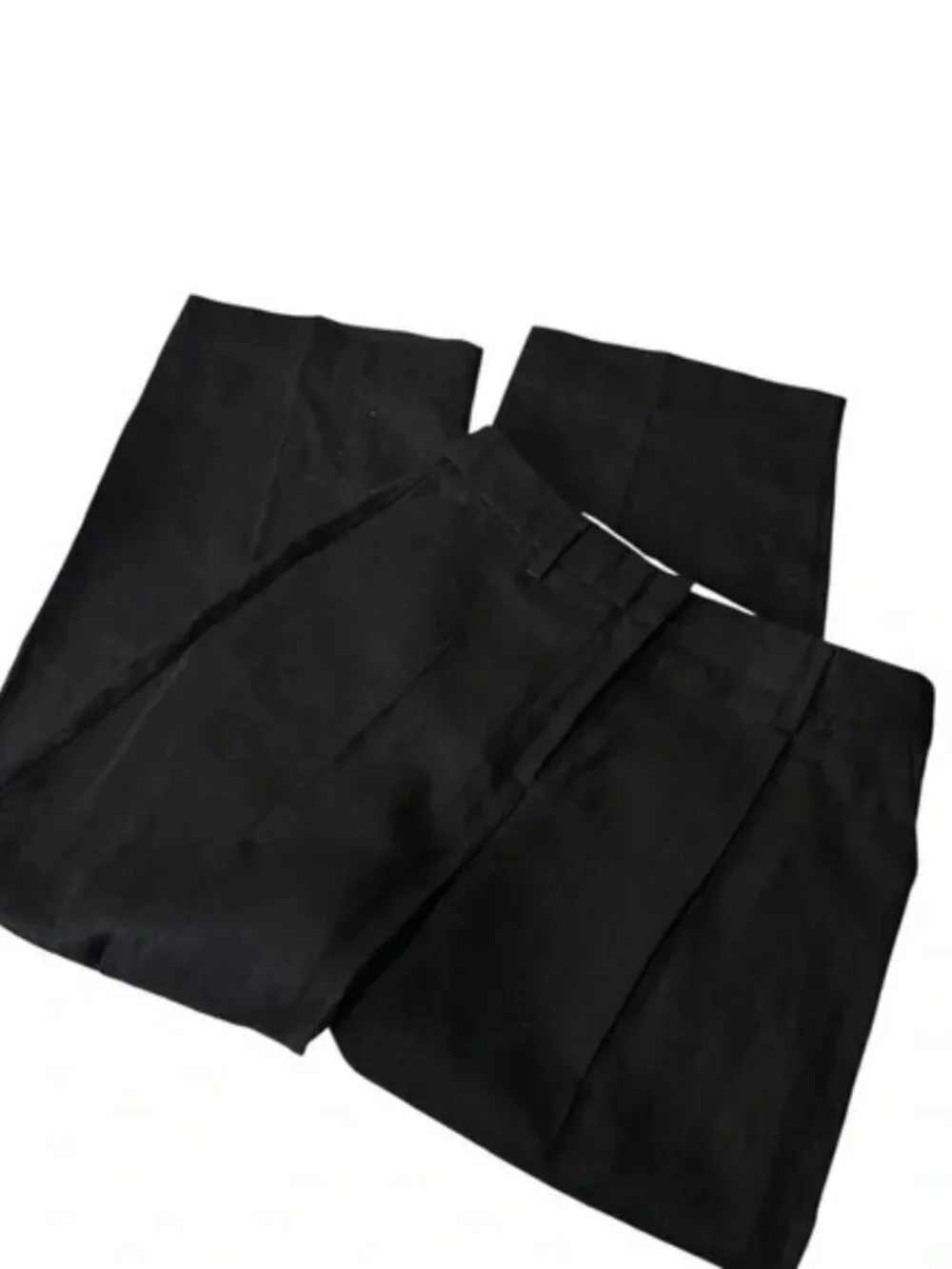 Reformation 'Alex' Black Linen Linen Pant Size 8 Petite 100% Linen